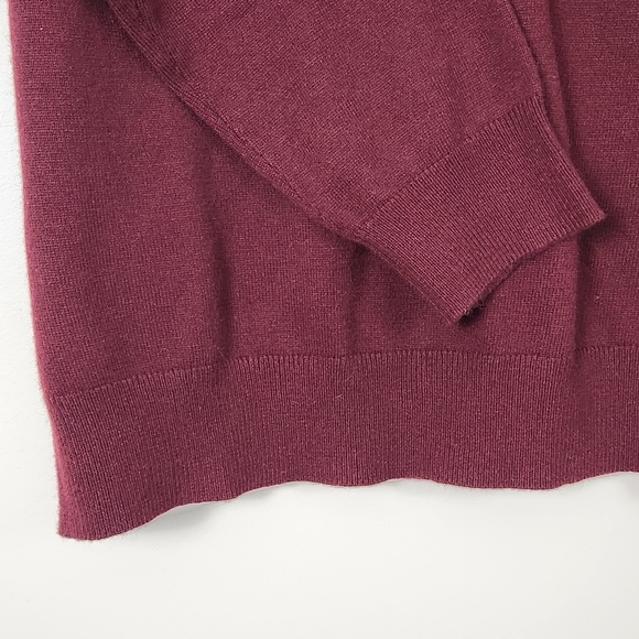 NWT Men's Kallspin Luxury Cashmere Blend Relaxed V-Neck Pullover Sweater XXL - Picture 5 of 10